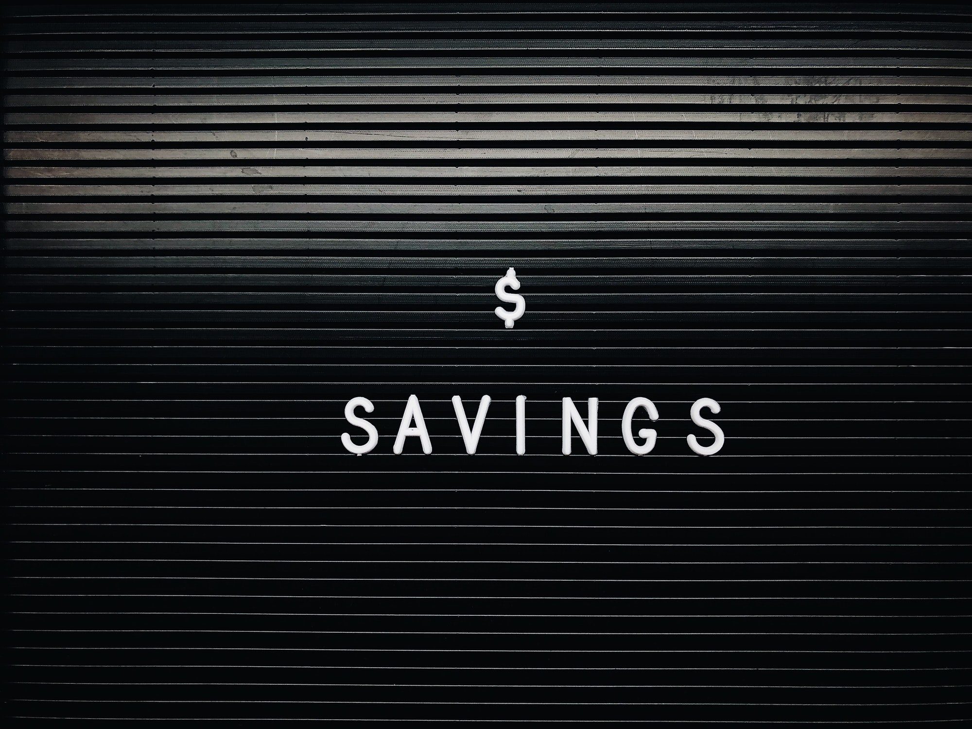 Savings spelled out on a board referring to a Medicare Medical Savings Account.